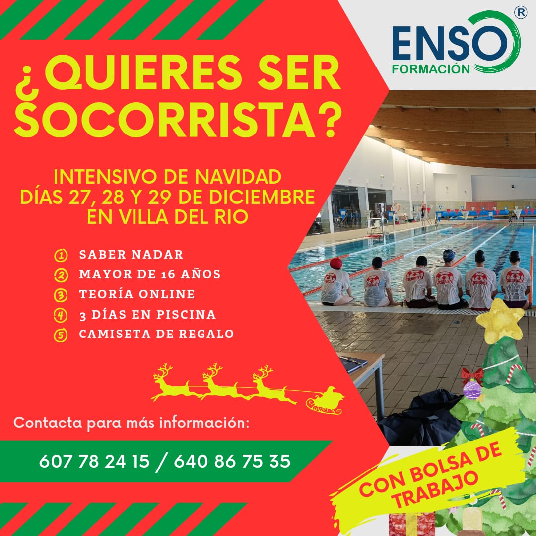 FORMACIÓN Y DEPORTES CURSO DE SOCORRISTA EN INSTALACIONES ACUÁTICAS