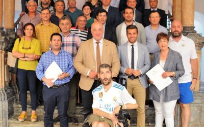 Firma del convenio con la Diputación de Córdoba para el XXXII Trofeo Ibérico Internacional de Pesca