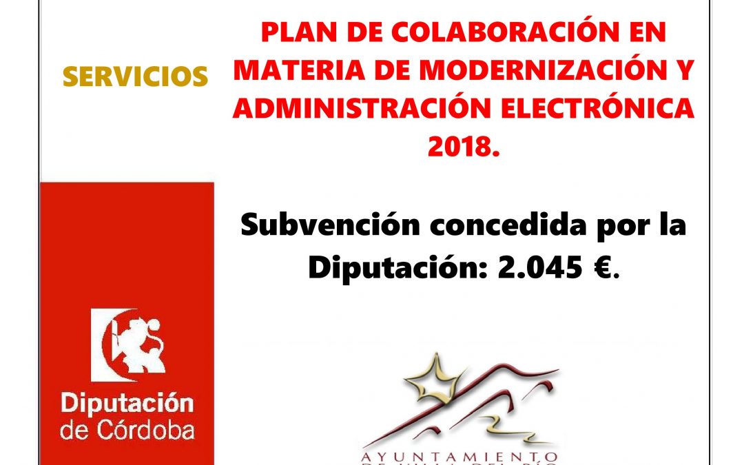Plan de colaboración en materia de modernización y administración electrónica 2018 1