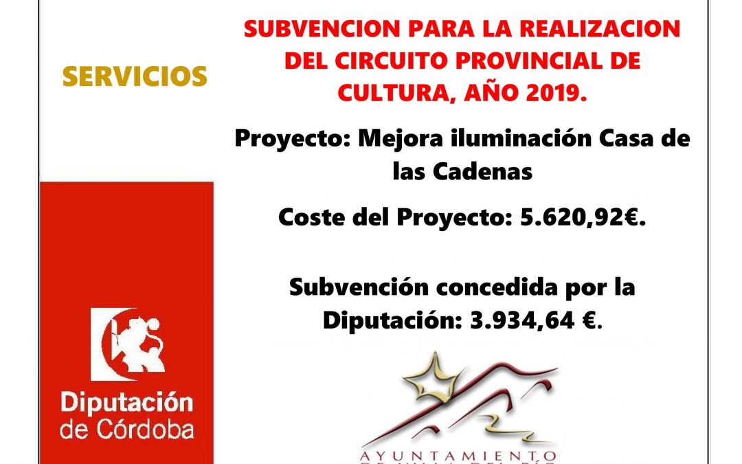 SUBVENCION PARA LA REALIZACION DEL CIRCUITO PROVINCIAL DE CULTURA, AÑO 2019. 1