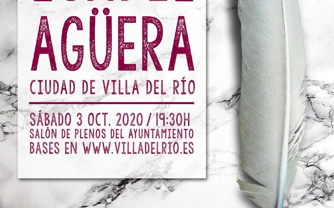 Convocado el V Certamen Nacional de las Letras 'Isabel Agüera Ciudad de Villa del Río' 1