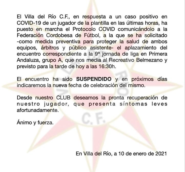 Liga de Fútbol 1ª Andaluza | Partido Suspendido 1