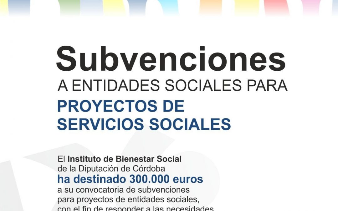 Convocatoria de subvenciones dirigida a entidades sociales para financiar proyectos de servicios sociales 1