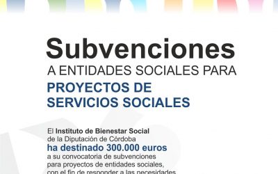 Convocatoria de subvenciones dirigida a entidades sociales para financiar proyectos de servicios sociales