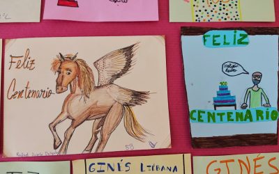 Centenario de Ginés Liébana | Exposición de tarjetas de felicitación a Ginés Liébana con motivo de su centenario