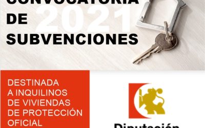 CONVOCATORIA DE SUBVENCIONES A INQUILINOS DE VIVIENDAS DE PROTECCIÓN OFICIAL DE TITULARIDAD PÚBLICA 2021