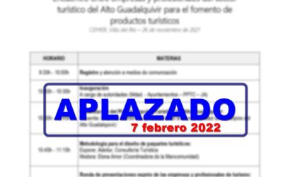 ENCUENTRO ENTRE EMPRESAS Y PROFESIONALES DEL SECTOR TURÍSTICO DEL ALTO GUADALQUIVIR PARA EL FOMENTO DE PRODUCTOS TURÍSTICOS