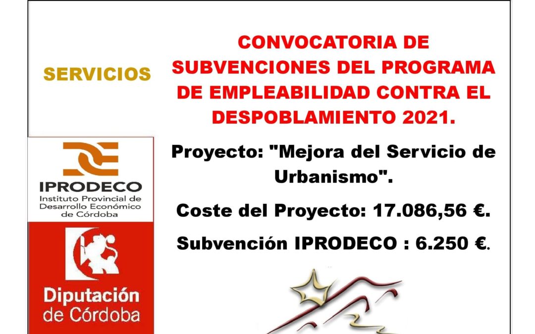 CONVOCATORIA DE SUBVENCIONES DEL PROGRAMA DE EMPLEABILIDAD CONTRA EL DESPOBLAMIENTO 2021.