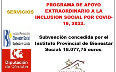 PROGRAMA DE APOYO EXTRAORDINARIO A LA INCLUSION SOCIAL POR COVID- 19, 2022.