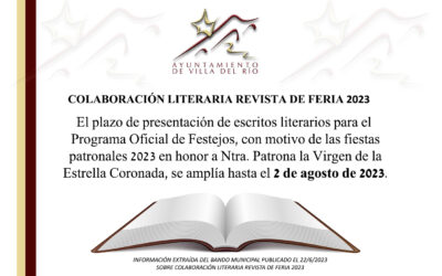 COLABORACIÓN LITERARIA REVISTA DE FERIA 2023