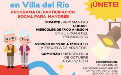 TEATRO | TALLER DE TEATRO PARA MAYORES EN VILLA DEL RÍO