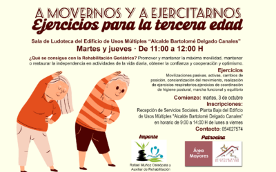 MAYORES | «A MOVERNOS Y A EJERCITARNOS» – EJERCICIOS PARA LA TERCERA EDAD