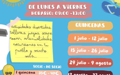 JUVENTUD E INFANCIA | III LUDOTECA «VERANO ALDEANO» 2024 DE LA ASOCIACIÓN C.E. «EL GRANAÍLLO»