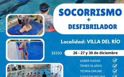 FORMACIÓN Y DEPORTES | CURSO DE SOCORRISMO EN INSTALACIONES ACUÁTICAS Y DESFIBRILADOR