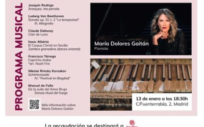 CULTURA | LA PIANISTA VILLARRENSE MARÍA DOLORES GAITÁN OFRECERÁ UN CONCIERTO SOLIDARIO EN HOMENAJE POR LOS DAMNIFICADOS POR LA DANA