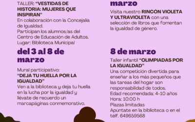 CULTURA | CELEBRACIÓN DEL DÍA INTERNACIONAL DE LA MUJER EN LA BIBLIOTECA PÚBLICA MUNICIPAL