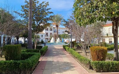 MEDIO AMBIENTE | LABORES DE JARDINERÍA: PODA DE ROSALES EN EL PARQUE «MIRADOR DE LAS ACEÑAS», REMOZAMIENTO DE LA PLAZA ESPAÑA, PODA DE ÁRBOLES Y RECOGIDA DE LA NARANJA