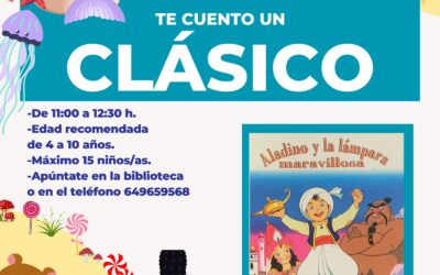 HOY | TALLER INFANTIL DE CUENTACUENTOS SOBRE «ALADINO Y LA LÁMPARA MARAVILLOSA» EN LA BIBLIOTECA PÚBLICA MUNICIPAL DE VILLA DEL RÍO