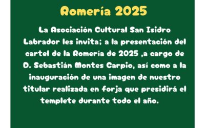 PRESENTACIÓN DEL CARTEL DE LA ROMERÍA DE SAN ISIDRO LABRADOR 2025